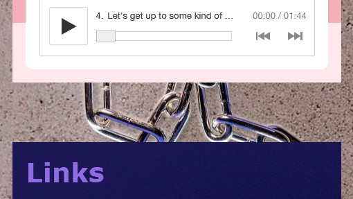 screenshot of cervine dot online links section